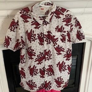 Floral button down shirt